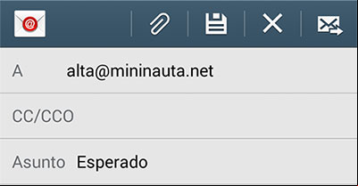 Enviar mensaje para solicitar el servicio de Mininauta, desde una cuenta de correo de @Nauta Enviar mensaje para solicitar el servicio de Mininauta, desde una cuenta de correo de @Nauta