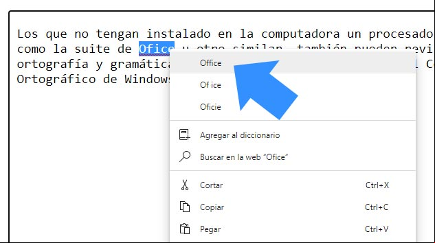 Corregir ortografía palabras en idioma inglés