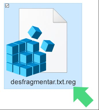 Archivo de entrada del Registro, con la extensión REG Archivo de entrada del Registro, con la extensión REG
