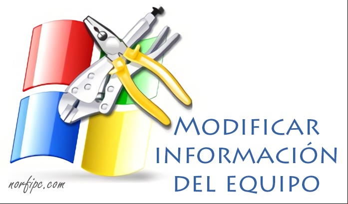 Cambiar la información del equipo en Propiedades del sistema en Windows Cambiar la información del equipo en Propiedades del sistema en Windows
