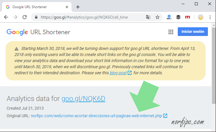 Conocer la dirección URL real de un enlace acortado Conocer la dirección URL real de un enlace acortado