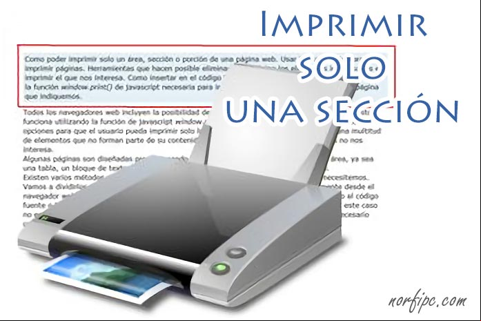 Imprimir solo una área de una pagina web Imprimir solo una área de una pagina web