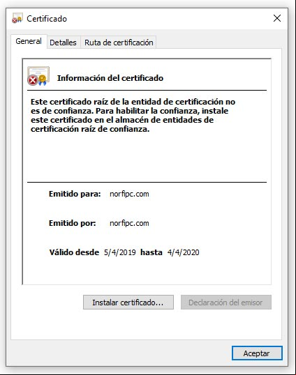 Agregar un Certificado SSL local a Windows Agregar un Certificado SSL local a Windows