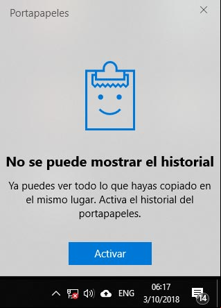Activar el Portapapeles en Windows 10 Activar el Portapapeles en Windows 10