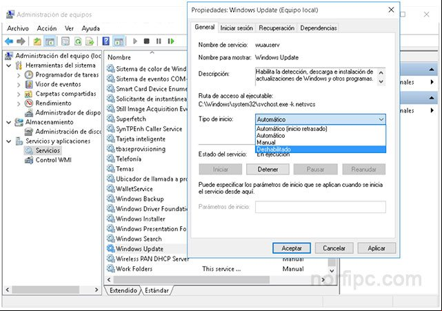 Deshabilitar temporalmente Windows Update en Windows 10 Deshabilitar temporalmente Windows Update en Windows 10