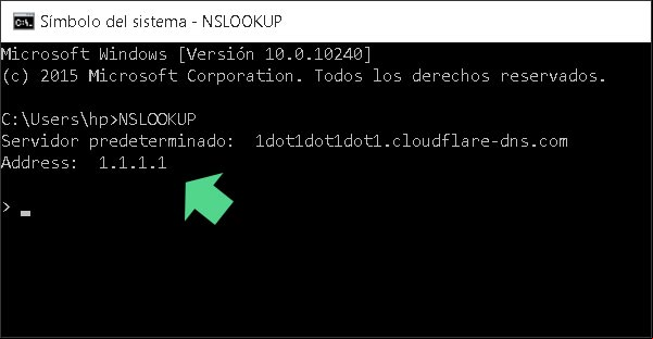 Conocer los servidores DNS configurados en Windows con el comando NSLOOKUP Conocer los servidores DNS configurados en Windows con el comando NSLOOKUP