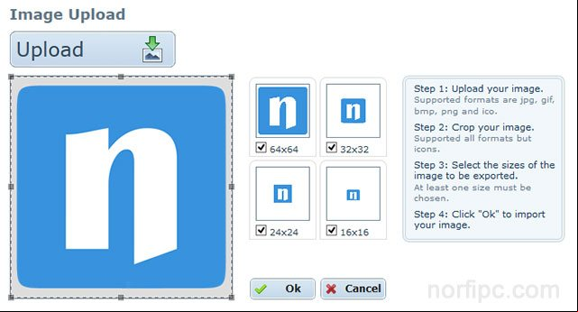 Crear un favicon con una imagen en el servicio de X-IconEditor Crear un favicon con una imagen en el servicio de X-IconEditor
