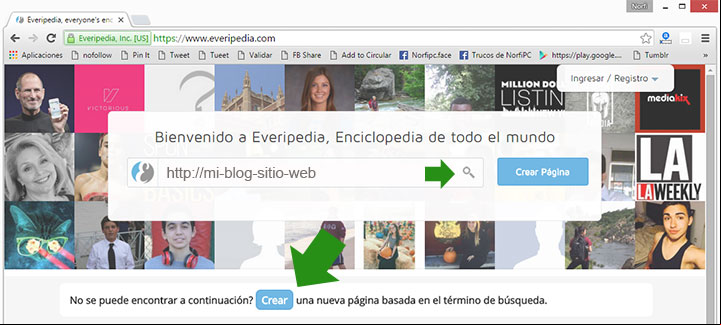Crear una nueva página o artículo en Everipedia Crear una nueva página o artículo en Everipedia