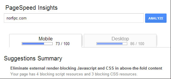 Medir la velocidad de un sitio web con PageSpeed Insights