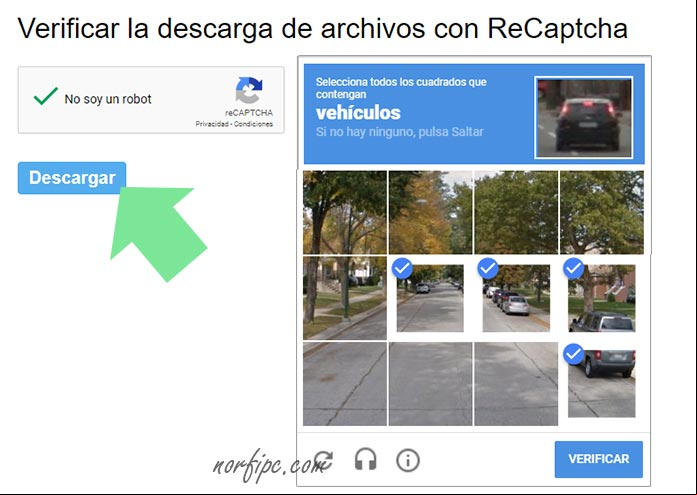 Como usar ReCaptcha en enlaces y botones de descargas de archivos Como usar ReCaptcha en enlaces y botones de descargas de archivos