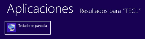 Como abrir Teclado en pantalla en Windows 8 solo escribiendo TECL