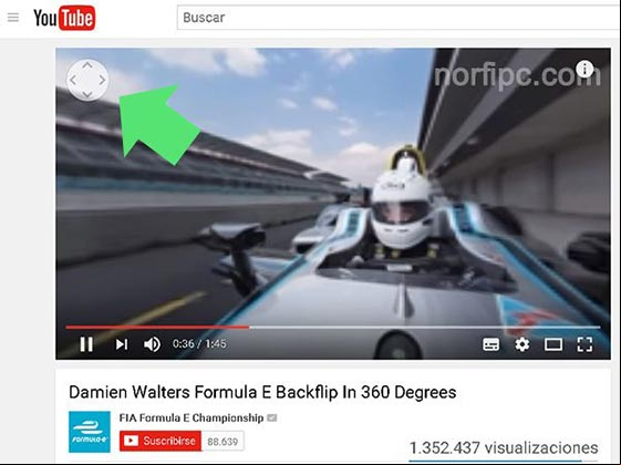 Video de 360 grados de YouTube en el navegador web Video de 360 grados de YouTube en el navegador web